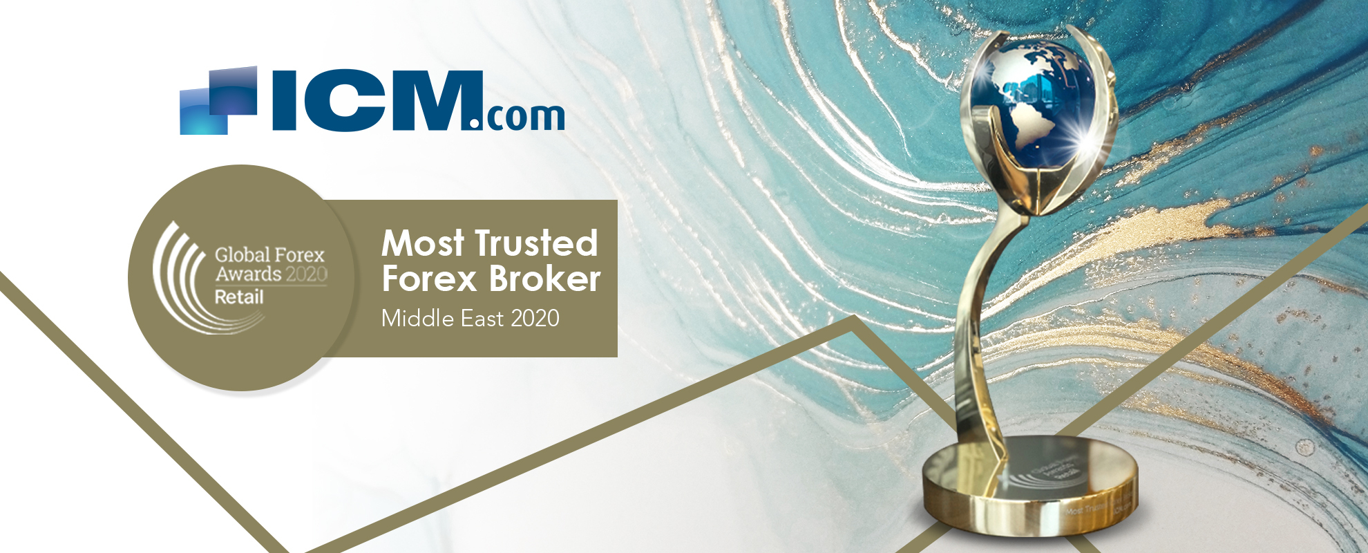 ICM.com Awarded “Most Trusted Forex Broker - Middle East 2020”