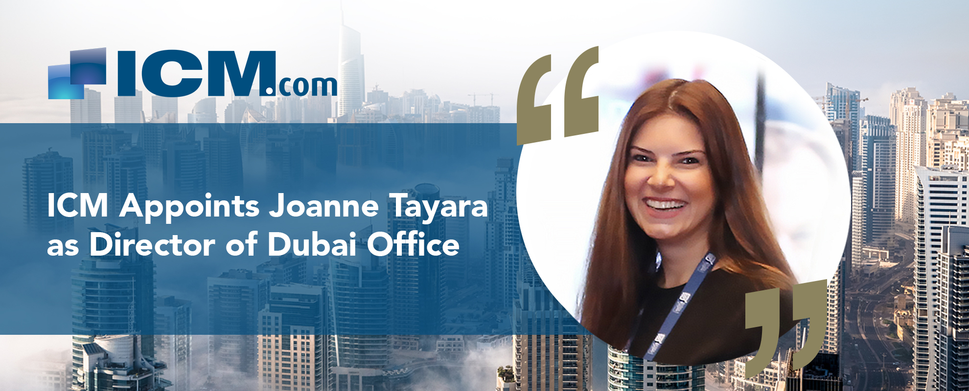Joanne Tayara Director of ICM Dubai Office